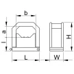 TRACON BCSV-3 - Kábel- és csőrögzítő, sorolható, szürke d=10-18mm, PA6.6