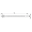 TRACON BK-200 - Benyomótüskés kábelkötegelő, natúr 200x4,8mm, D=30mm, PA6.6, d=6mm