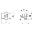 TRACON BSZ1-3 - Sodronyszorító bilincs, szimpla, acél d=3-3,5mm, M4
