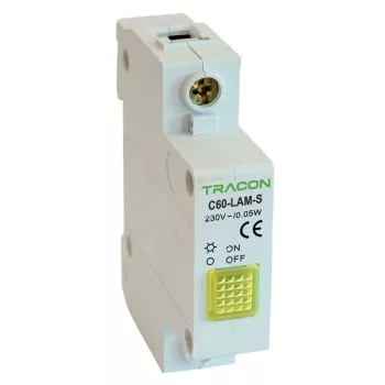   TRACON C60-LAM-S-L - Sorolható ledes jelzőlámpa, sárga 230V, 0,6 W