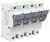 TRACON CFBL3P+N100 - Szakaszolókapcsoló-biztosító hengeres bizt.hoz, maszkolható 100A, 22x58mm, Un=400V/690V, 3P+N right, LED