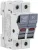 TRACON CFBLPV2P32 - Szakaszolókapcsoló-biztosító hengeres bizt.hoz, PV 32A, 10×38, Un=1000VDC, Ui=6kV, 20kA, DC-PV0, IP20, 2P, LED