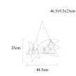 TRACON CHRBSTWW13WW - LED karácsonyi csillag tájképpel, fehér, fa, elemes (X22092) Timer 6+18h,13LED, 3000K, 2xAA