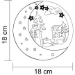 TRACON CHRHWS6WW - LED karácsonyi hold,hóember,fa,elemes (X23019) Timer 6+18h,6LED, 3000K, 2xAAA
