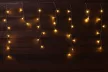TRACON CHRIOB10WW - Karácsonyi jégcsap fényfüggöny, kültéri/beltéri (X22023) 230VAC, 5+10M, 250LED, 6W, 2600-2700K, IP44