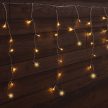 TRACON CHRIOSW10WW - Karácsonyi sziporkázó jégcsapfényfüggöny,kül/beltér(X22027) 230VAC, 5+10M, 250LED, 6W, 2600-2700K, IP44