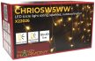 TRACON CHRIOSW5WW - Karácsonyi sziporkázó jégcsapfényfüggöny,kül/beltér(X22026) 230VAC, 5+5M, 125LED, 3,6W, 2600-2700K, IP44