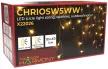 TRACON CHRIOSW5WW - Karácsonyi sziporkázó jégcsapfényfüggöny,kül/beltér(X22026) 230VAC, 5+5M, 125LED, 3,6W, 2600-2700K, IP44