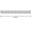TRACON CHRMB40WW - LED karácsonyi lánc,csepp,elemes (X23016) Timer 6+18h,40LED, 3000K, 3xAA