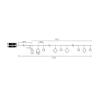TRACON CHRSTBGM20WW - LED karácsonyi lánc,mini gömb,elemes (X22065) Timer 6+18h,20LED, 3000K, 2xAA