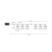 TRACON CHRSTGMGM10WW - LED karácsonyi lánc, mézeskalács, fém, elemes (X22061) Timer 6+18h,10LED, 3000K, 2xAA