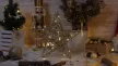 TRACON CHRSTGS14GWW - LED karácsonyi csillag, arany,fém, elemes (X22038) Timer 6+18h, 14LED, 3000K, 2xAA