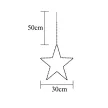 TRACON CHRSTHM84WW - LED karácsonyi ablakdísz, csillag, elemes (X22044) Timer 6+18h, 84LED, 3000K, 3xAA
