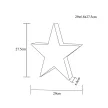 TRACON CHRSTM20GWW - LED karácsonyi csillag, arany,fém, elemes (X22033) Timer 6+18h, 20LED, 3000K, 2xAA