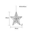 TRACON CHRSTM30WW - LED karácsonyi ablakdísz, csillag, fém, elemes (X22046) Timer 6+18h, 30LED, 3000K, 3xAA