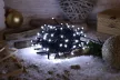 TRACON CHRSTOP100CW - Karácsonyi programozható fényfüzér, kültéri/beltéri (X22018) 230VAC, 2+10M, 100LED, 3,6W, 12000-13000K, IP44