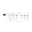 TRACON CHRSTRDGM10WW - LED karácsonyi lánc, szarvas,fém, elemes (X22060) Timer 6+18h,10LED, 3000K, 2xAA