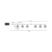 TRACON CHRSTSFWM10WW - LED karácsonyi lánc, hópehely,fehér, fém, elemes (X22056) Timer 6+18h,10LED, 3000K, 2xAA