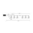 TRACON CHRSTSMPW10WW - LED karácsonyi lánc, hóember,elemes (X22071) Timer 6+18h,10LED, 3000K, 2xAA