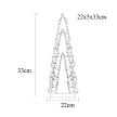 TRACON CHRTRWG13WW - LED karácsonyi fenyő, fa, elemes (X22095) Timer 6+18h,13LED, 3000K, 2xAA