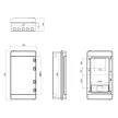 TRACON CMB3 - 3F Fogyasztásmérő szekrény, almérőhöz 1×6mod+115×94, H×W×D=460×240×132mm, IP65, IK10