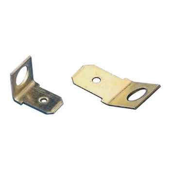  TRACON CSA-45-4 - Csavaros rögzítésű szigeteletlen csatlakozó csap, sárgaréz 6,3x0,8mm 45°, M4