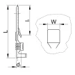 TRACON CSE - Szigeteletlen rátolható csatlakozó csap+hüvely, ónozott réz 6,3×0,8mm, 1-2,5mm2