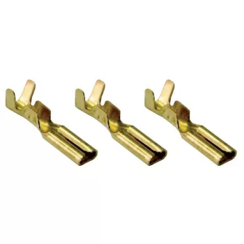   TRACON CSH3 - Szigeteletlen rátolható csatlakozó hüvely, sárgaréz 2,8×0,5mm, 0,5-1mm2