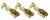 TRACON CSH6-B - Szig.tlen rátolható csatl. hüvely, sárgaréz, rögz.csapos 6,3×0,8mm, 1-2,5mm2