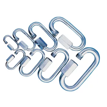 TRACON CSKARA7 - Karabiner, csavaros, acél d=7mm, 2550N