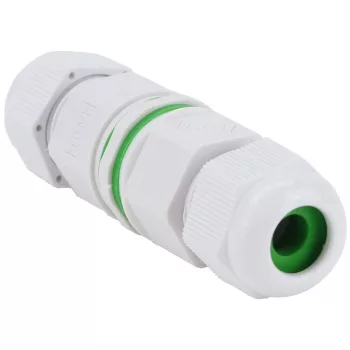   TRACON CST15W - Tömítőszelencés kábeltoldó fehér 0.5-1.5 mm2, IP68, PA6.6, 3P, 450VAC, 16A