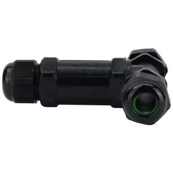   TRACON CST4-T3P - Tömítőszelencés kábeltoldó, T-elágazó 0.5-4 mm2, IP68, PC+PA6.6, 3P, 450VAC, 24A