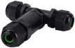 TRACON CST4-T3P - Tömítőszelencés kábeltoldó, T-elágazó 0.5-4 mm2, IP68, PC+PA6.6, 3P, 450VAC, 24A