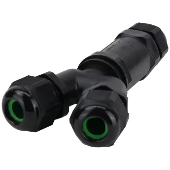   TRACON CST4-Y - Tömítőszelencés kábeltoldó, Y-elágazó 0.5-4 mm2, IP68, PC+PA6.6, 5P, 450VAC, 24A