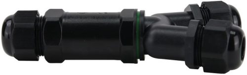 TRACON CST4-Y3P - Tömítőszelencés kábeltoldó, Y-elágazó 0.5-4 mm2, IP68, PC+PA6.6, 3P, 450VAC, 24A