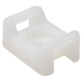   TRACON CSTALP-4 - Csavarozható, 2oldalt fűzhetőkábelkötegelő talp, natúr 16×11mm, d=3.5mm, PA6.6