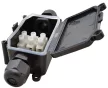 TRACON CSTBOX - Kábeltoldó doboz 3×2,5 mm2, IP68, PA6.6
