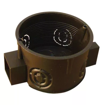   TRACON D60S - Perforált szerelvénydoboz süllyesztett, sorolható, fekete 64×15×40mm