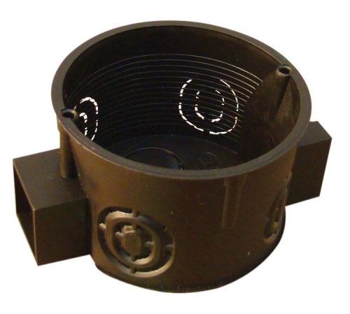 TRACON D60S - Perforált szerelvénydoboz süllyesztett, sorolható, fekete 64×15×40mm