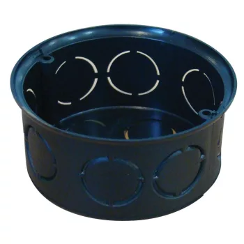   TRACON D70SZ - Perforált szerelvénydoboz süllyesztett, sima, fekete 72×36mm