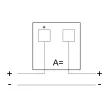 TRACON DCAM96-20 - Analóg egyenáramú ampermérő közvetlen méréshez 96×96mm, 20A DC