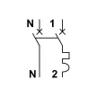 TRACON DPN-C-10 - Kismegszakító, 1+N pólus, C karakterisztika 10A, 4,5kA