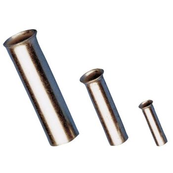   TRACON E06NR - Szigeteletlen érvéghüvely, ónozott elektrolitréz 4mm2, L=9mm