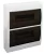 TRACON EDFK-12/2 - Falon kívüli elosztódoboz, füstszínű ajtóval, N/PE sínnel 2×12 (24) modul, IP40, (H×W×D=325×270×98mm)