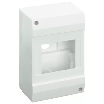   TRACON EDFK-4/1AN - Falon kívüli elosztódoboz, ajtó nélkül 1×4 modul, IP40, (H×W×D=130×82×62mm)