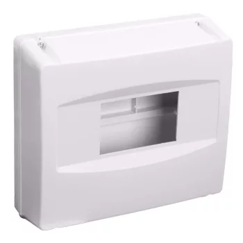   TRACON EDFK-8/1ANP - Falon kívüli elosztódoboz, ajtó nélkül, zárópecsételhető 1×8 modul, IP40, (H×W×D=160×180×60mm)