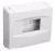 TRACON EDFK-8/1ANP - Falon kívüli elosztódoboz, ajtó nélkül, zárópecsételhető 1×8 modul, IP40, (H×W×D=160×180×60mm)