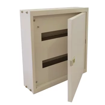   TRACON EDFKF-16/3 - Fém elosztódoboz falon kívüli, maszkos, fehér 3×16 mod, H×W×D=605×445×110mm, IP42, RAL1013
