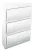 TRACON EDFKN-14/3 - Falon kívüli elosztódoboz fehér ajtóval, N/PE sínnel 3×14 (42) modul, IP40, (H×W×D=473×305×101mm)