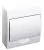 TRACON EDFKN-8/1 - Falon kívüli elosztódoboz, fehér ajtóval, N/PE sínnel 1×8 modul, IP40, (H×W×D=200×184×95mm)